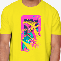 Charizard Neon Splash Graphic Pokemon Tee Unisex Shirt