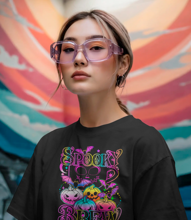 Spooky Brew Graphic Tee Unisex Halloween Shirt