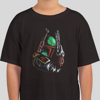 Boba Fett Blaster Graphic Tee Youth Shirt