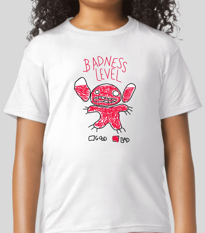 Stitch Experiment 626 Badness Level Graphic Youth Girls Tee