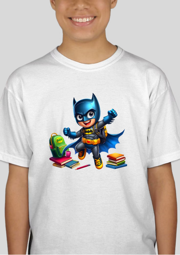 Batman Back-To-School Youth Graphic Tee Unisex Shirt