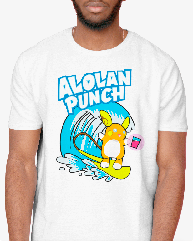Alolan Punch Raichu Pokemon Tee Unisex T-Shirt
