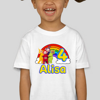 Telletubbies Toddler Personalized Name & Age Birthday Shirt