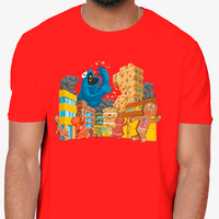 Cookie Monster "Crumble Town" Gingerbread | Kaiju Parody T-Shirt