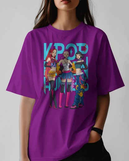 Kpop Demon Hunters Graphic Tee Womens Shirt