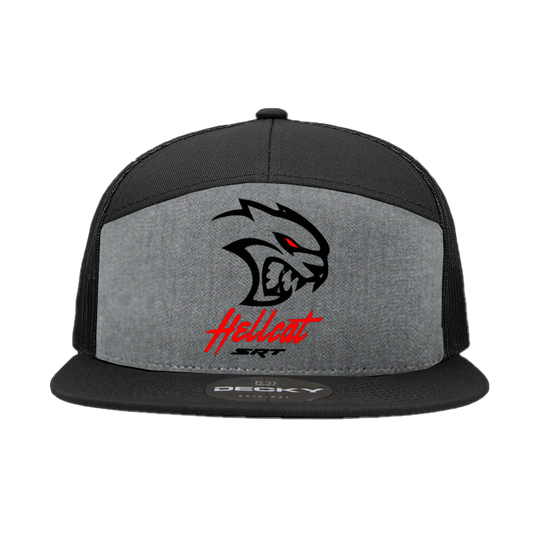 Dodge SRT Hellcat 7 Panel Snapback Hat