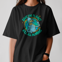 Bender Bending Rodriguez Planet Saver Futurama Graphic Tee