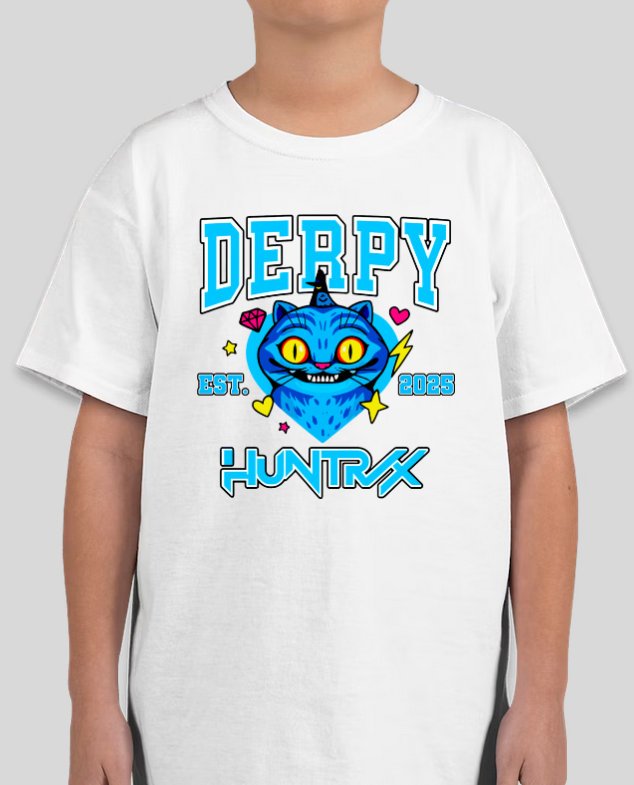 Derpy Cat 2025 HuntrX Youth Tee Girls Graphic Tee