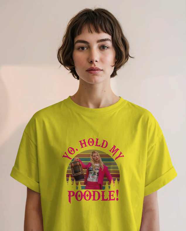 White Chicks "Yo Hold My Poodle" Graphic Tee Womens Shirt