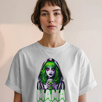 Mama Beetlejuice Womens Halloween Graphic Tee