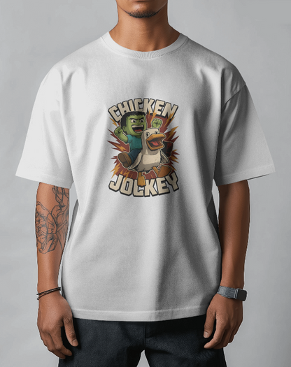 Chicken Jockey Minecraft Graphic Tee Unisex Shirt