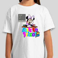 Mini Mouse Back-To-School Youth Graphic Tee Girls Shirt