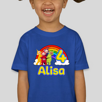Telletubbies Toddler Personalized Name & Age Birthday Shirt