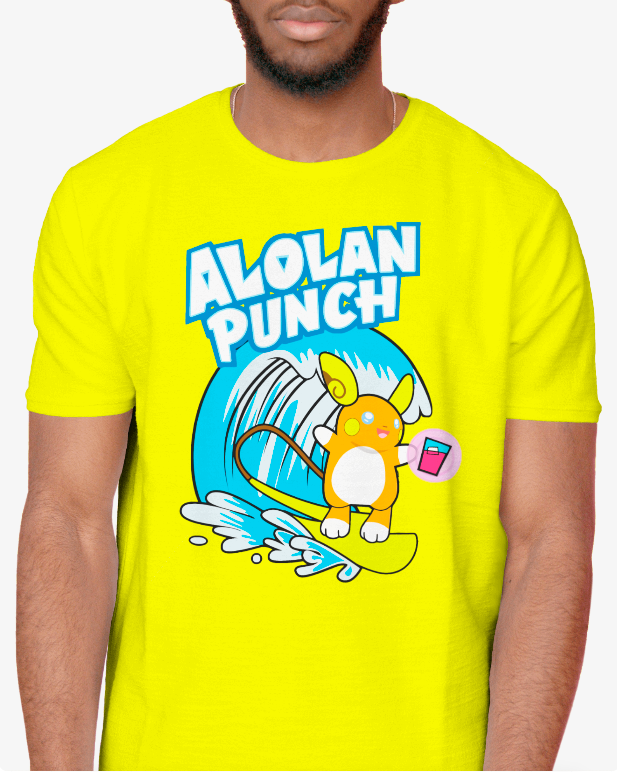 Alolan Punch Raichu Pokemon Tee Unisex T-Shirt
