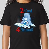 Grumpy Bear 2 Cool 4 School Youth CareBear Back To Svhool Shirt