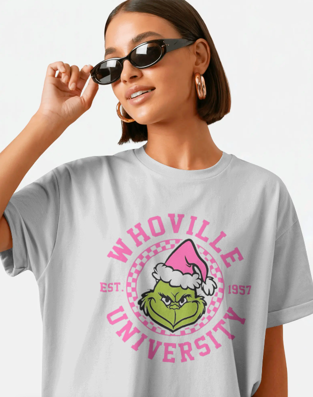 Whoville University Est. 1957 Graphic Holiday T-Shirt