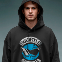 Pokémon Squirtle Squad Distressed Logo Black Pullover Hoodie