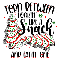 Lookin' Like a Snack vs. Eatin' One Christmas Graphic Tee