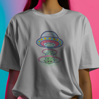 UFO Weed Abduction Graphic Tee Unisex Shirt