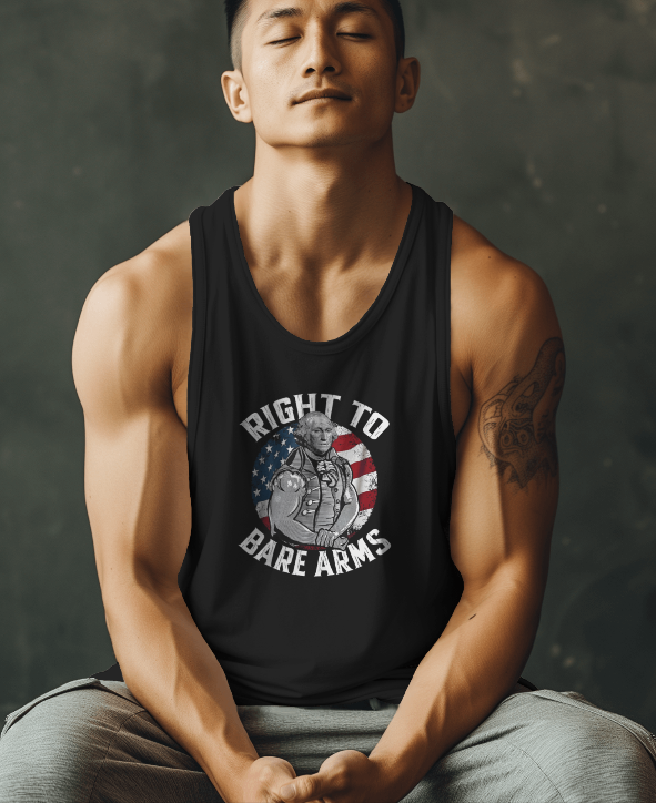 Right To Bare Arms George Washington Tank Top Unisex Activewear