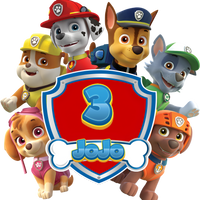 Paw Patrol Toddler Personalized Birthday Name & Age Shirt