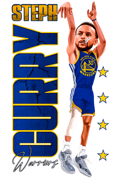 Steph Curry Warriors Illustration Graphic Tee Unisex Shirt