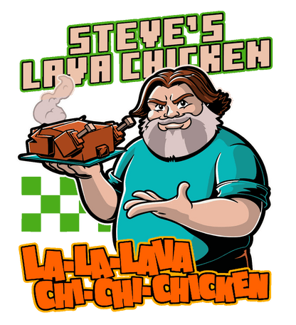 Steve's Lava Chicken Minecraft Unisex Youth Graphic Tee