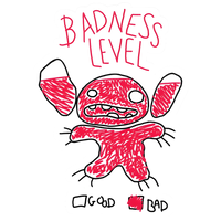 Stitch Experiment 626 Badness Level Graphic Youth Girls Tee