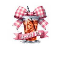 Sweet Tea Bow Graphic Tee Womens Short Sleeved