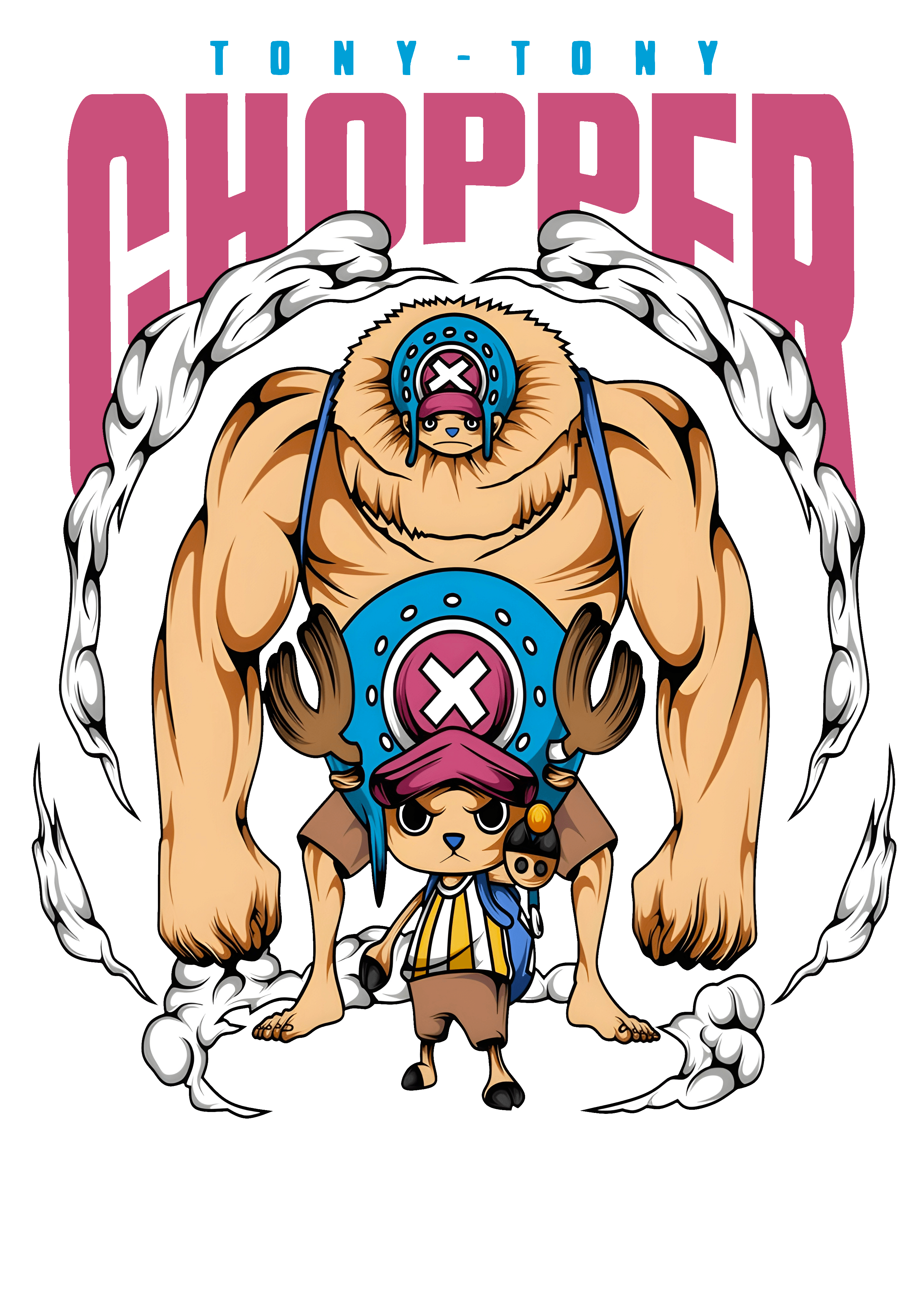 Tony Tony Chopper 2 Sides Graphic Hoodie Unisex Hooded Sweatshirt
