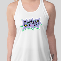 "GymRats" RugRats Parody Womens Racer Back Tank Top