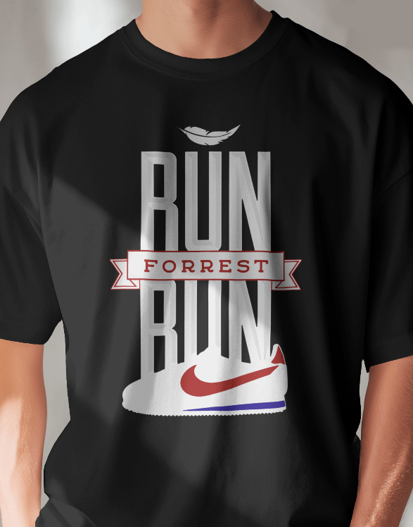Run, Forrest, Run! Nike Spoof Graphic Tee Unisex Shirt