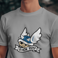 Blue Shell F*ck You! Mario Kart Graphic Tee Unisex