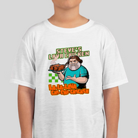Steve's Lava Chicken Minecraft Unisex Youth Graphic Tee