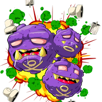 Pokemon Koffing & Weezing Graphic Hoodie Unisex