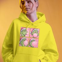 The Grinch Bubble Gum Pop Art Holiday Hoodie