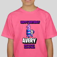 Fortnite Youth Birthday Custom Name Tee Unisex Shirt