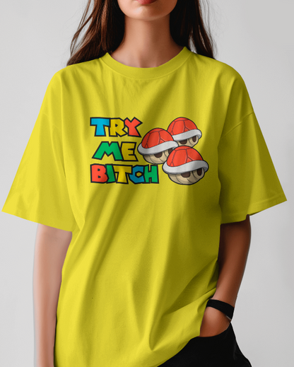 "Try Me" Red Shell Mario Kart - Unisex Graphic Tee